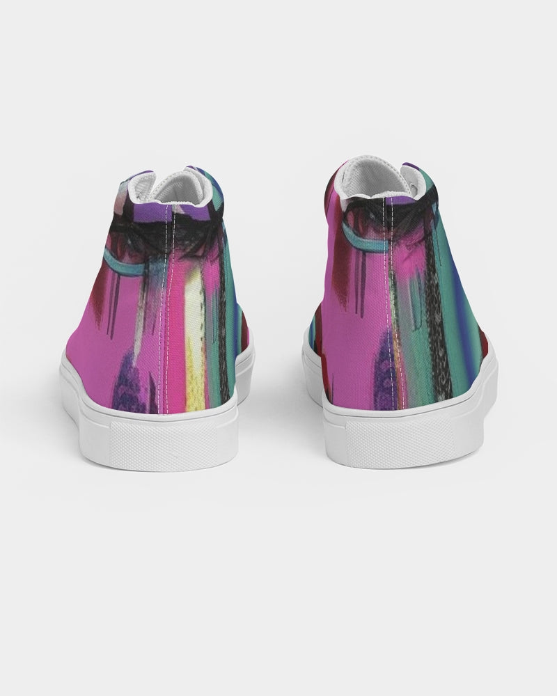 Glam Face hi res Women's Hightop Canvas Shoe