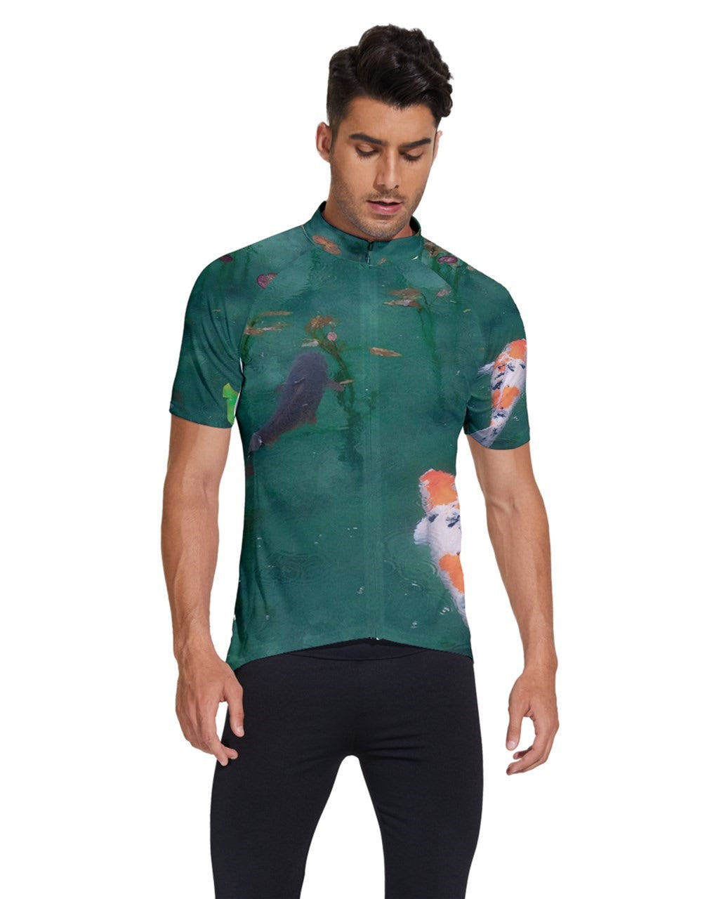 Koi fish,Men's Short Sleeve Cycling Jersey