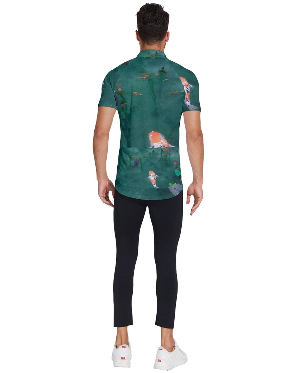 Koi fish,Men's Short Sleeve Cycling Jersey
