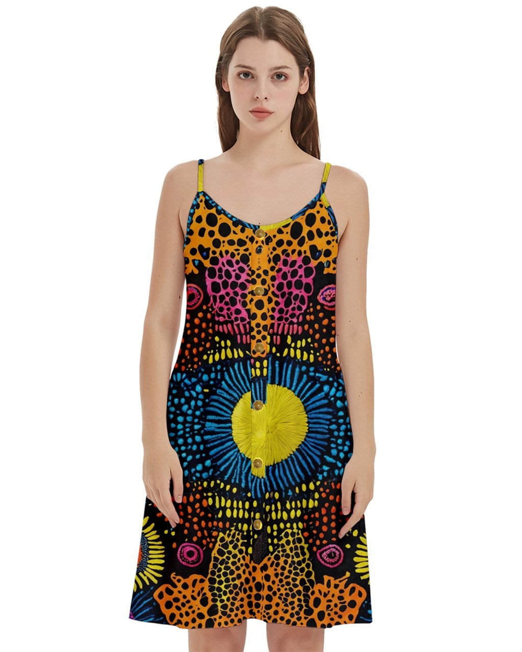 Panimal Women's Spaghetti Strap Pullover Cami Dress