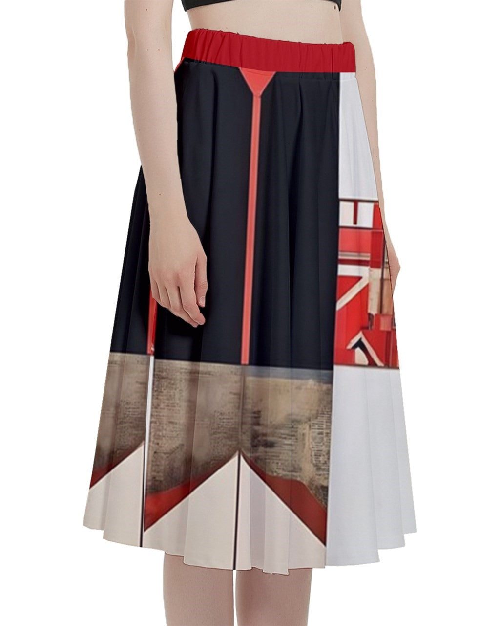 52 Pickup A-Line Full Circle Midi Skirt With Pocket