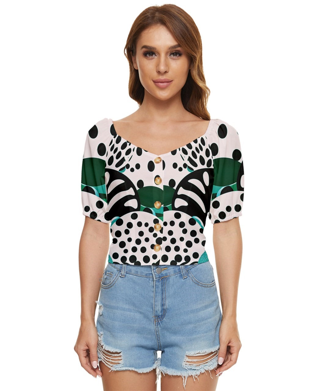 Leavlings Button up blouse