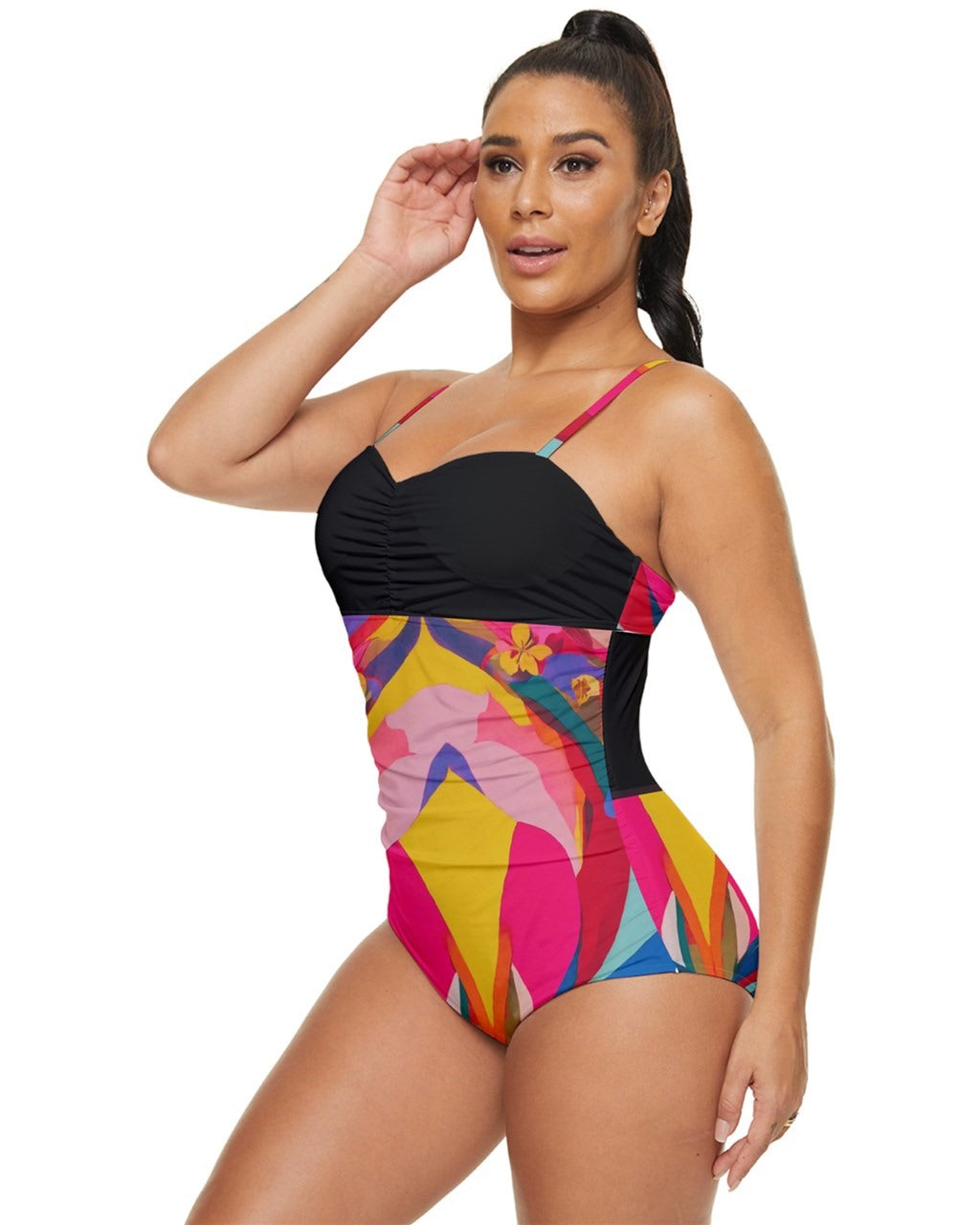 Six-eight Retro Full Coverage Swimsuit