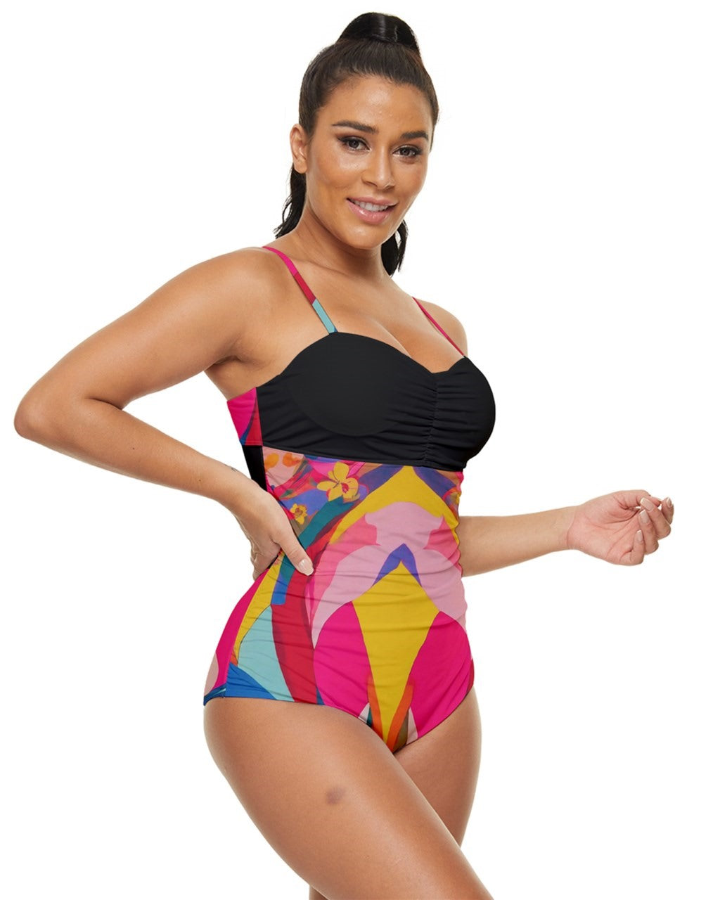 Six-eight Retro Full Coverage Swimsuit
