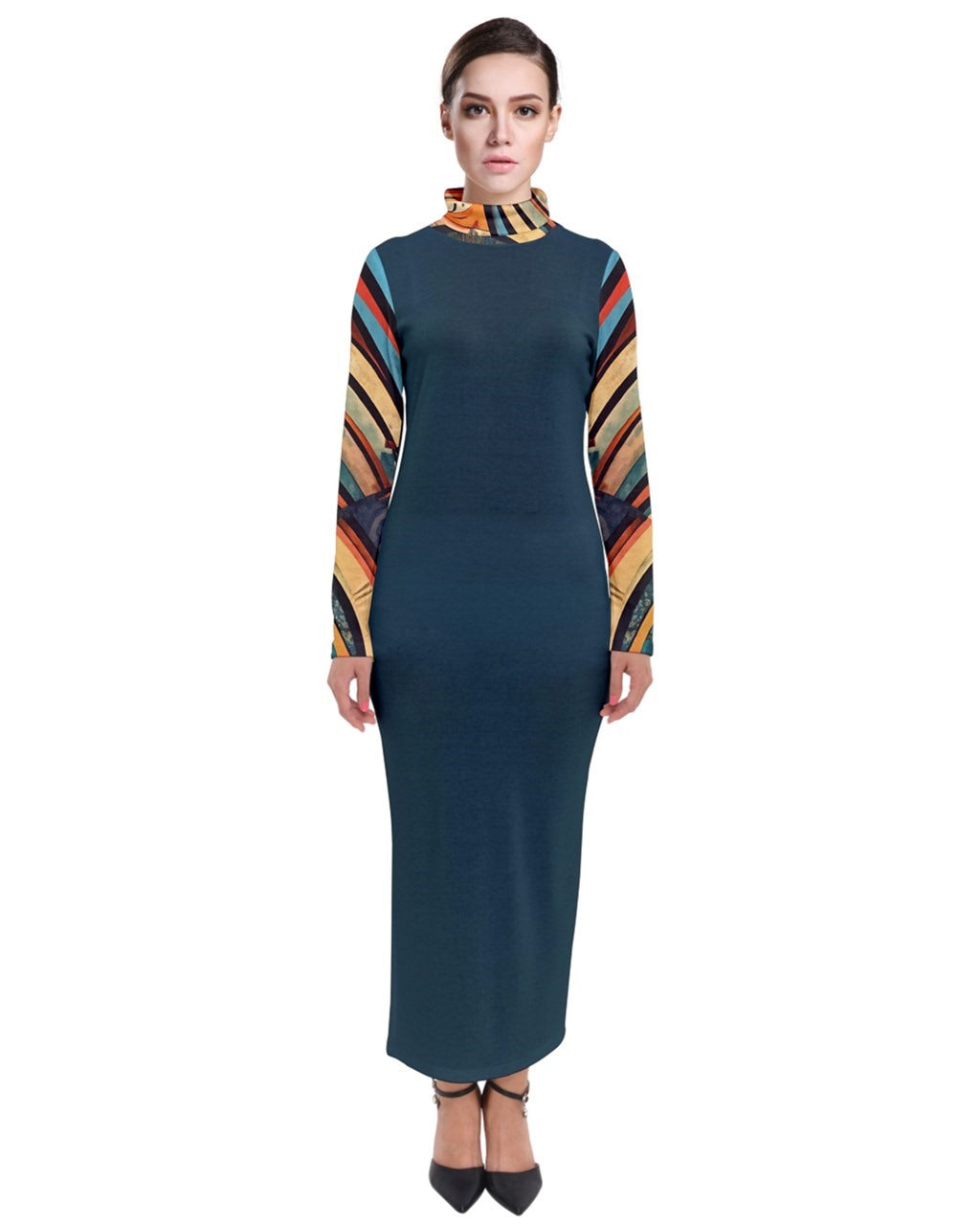 Cult Color Turtleneck Maxi Dress