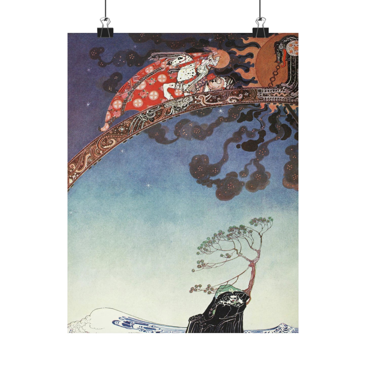 Illustration by Kay Nielsen in East of the sun and west of the moon (1914), Alexander Turnbull Library, NIEL 1914.