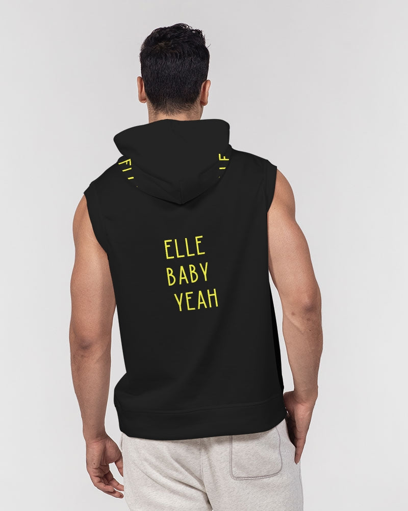 Black 300 Men's All-Over Print Heavyweight Sleeveless Hoodie