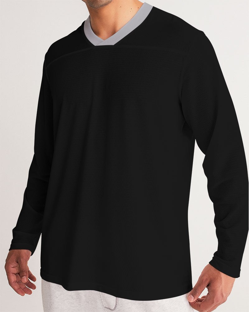 Black 300 Men's All-Over Print Long Sleeve Sports Jersey