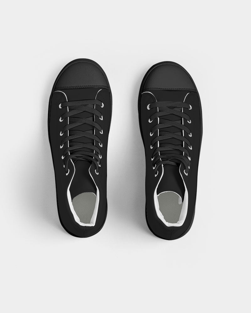 Black 300 Women's Hightop Canvas Shoe - Black