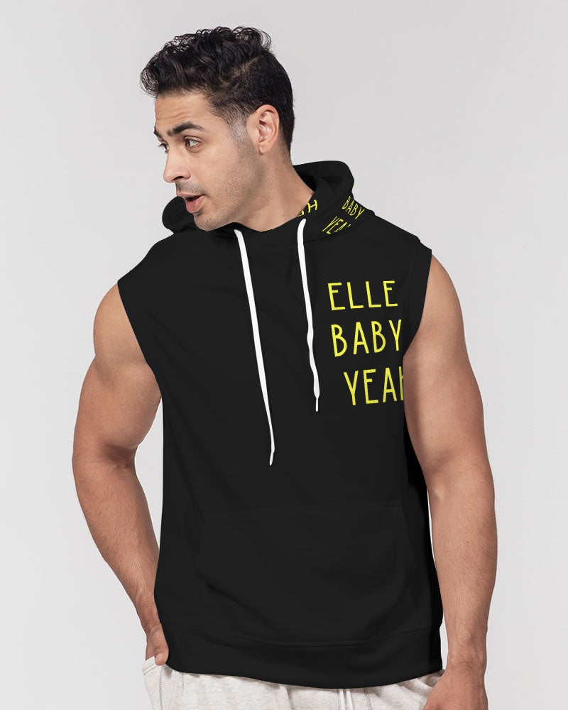 Black 300 Men's All-Over Print Heavyweight Sleeveless Hoodie