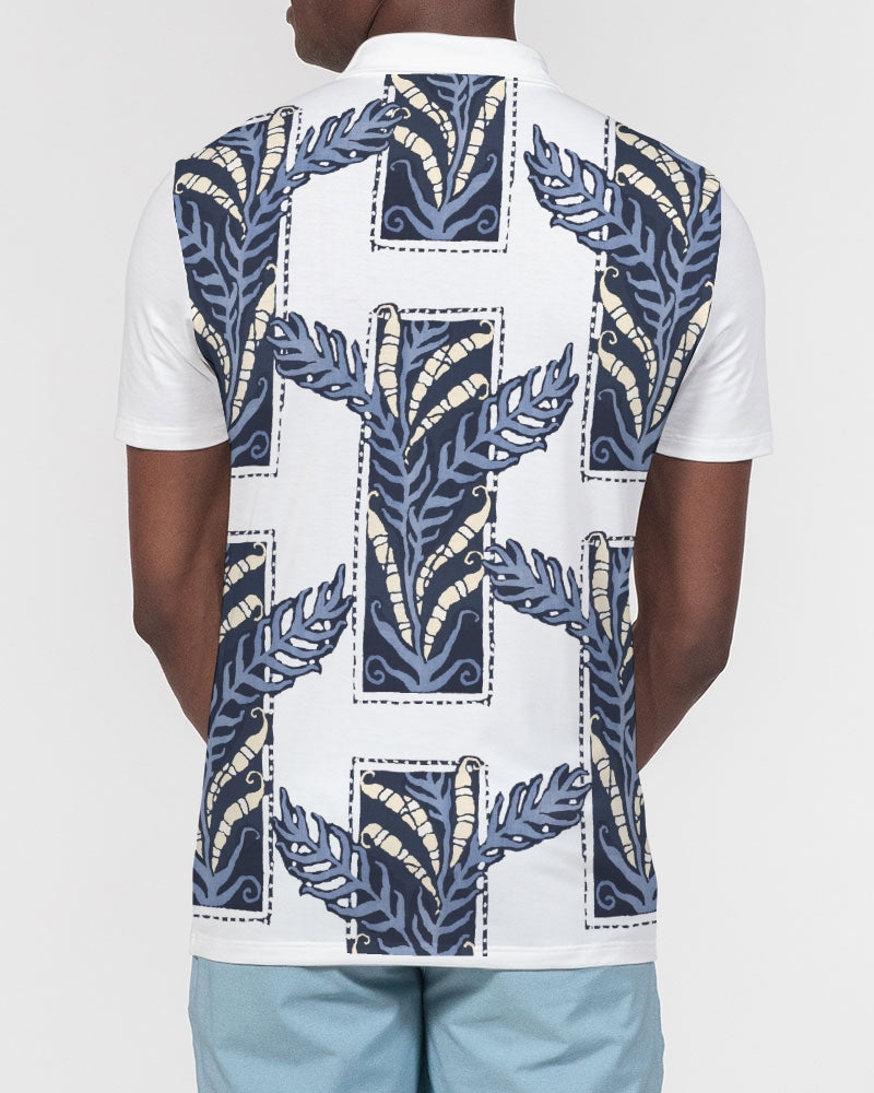 Heron-istic Men's All-Over Print Slim Fit Short Sleeve Polo