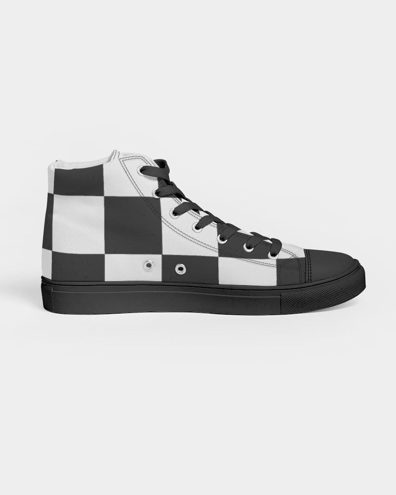 Checkin for Me Men's Hightop Canvas Shoe - Black