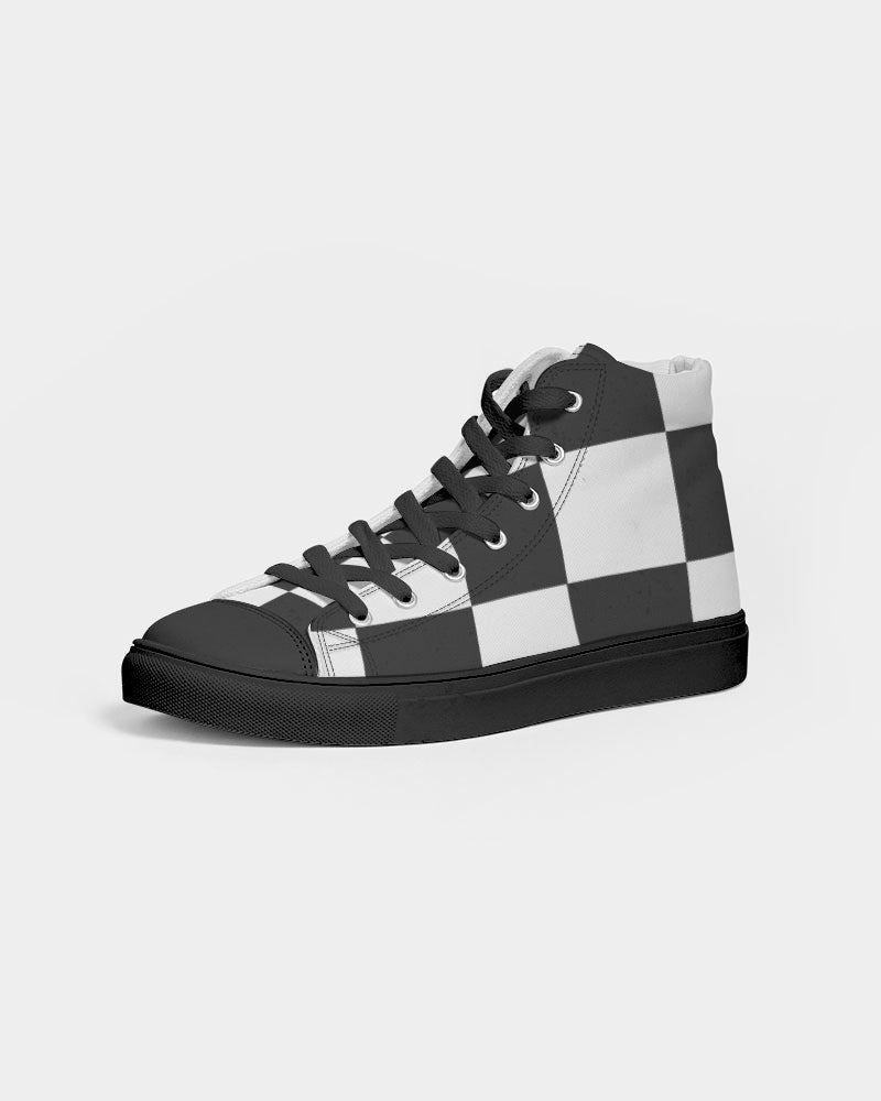 Checkin for Me Men's Hightop Canvas Shoe - Black