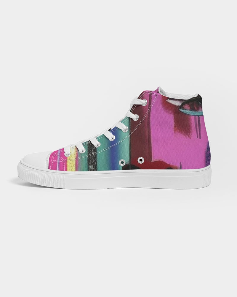Glam Face hi res Women's Hightop Canvas Shoe
