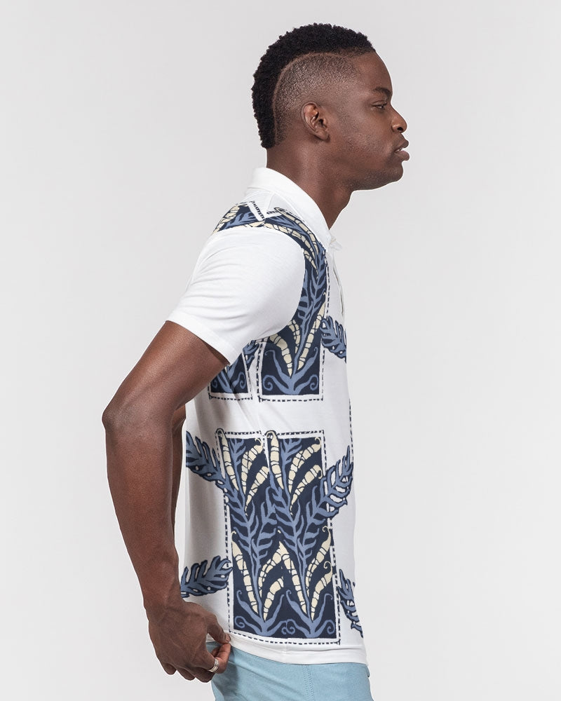 Heron-istic Men's All-Over Print Slim Fit Short Sleeve Polo