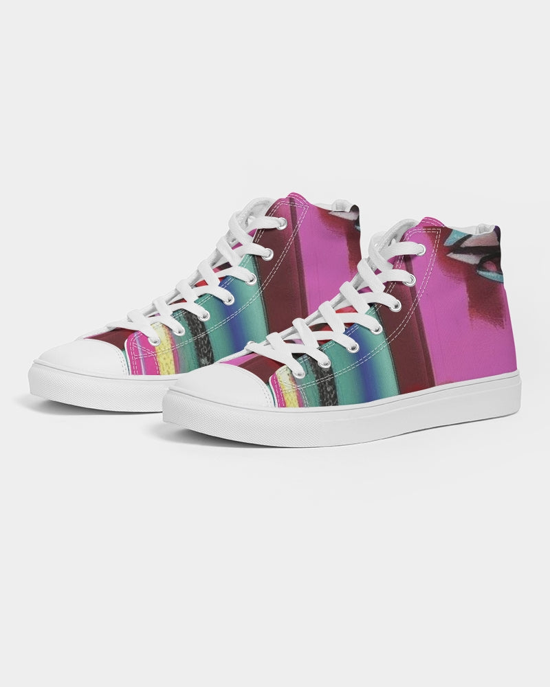 Glam Face hi res Women's Hightop Canvas Shoe