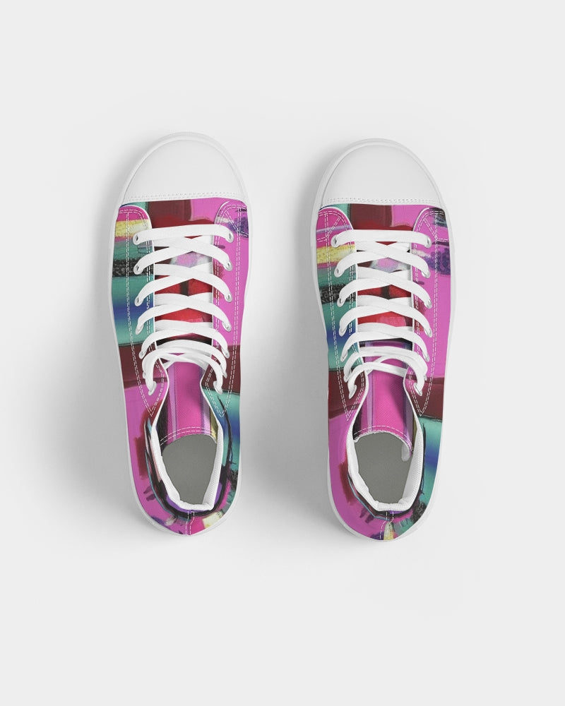 Glam Face hi res Women's Hightop Canvas Shoe