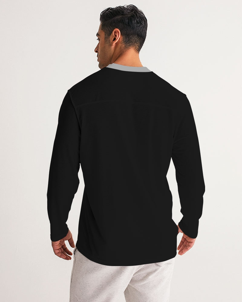 Black 300 Men's All-Over Print Long Sleeve Sports Jersey