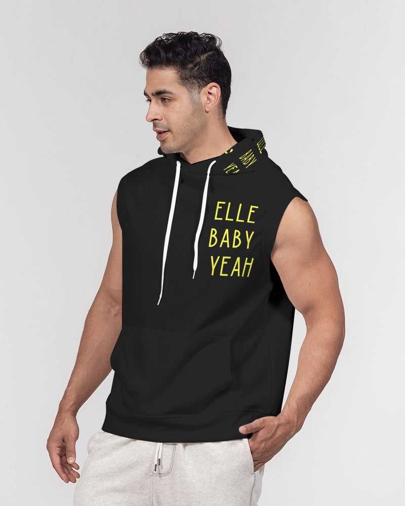 Black 300 Men's All-Over Print Heavyweight Sleeveless Hoodie