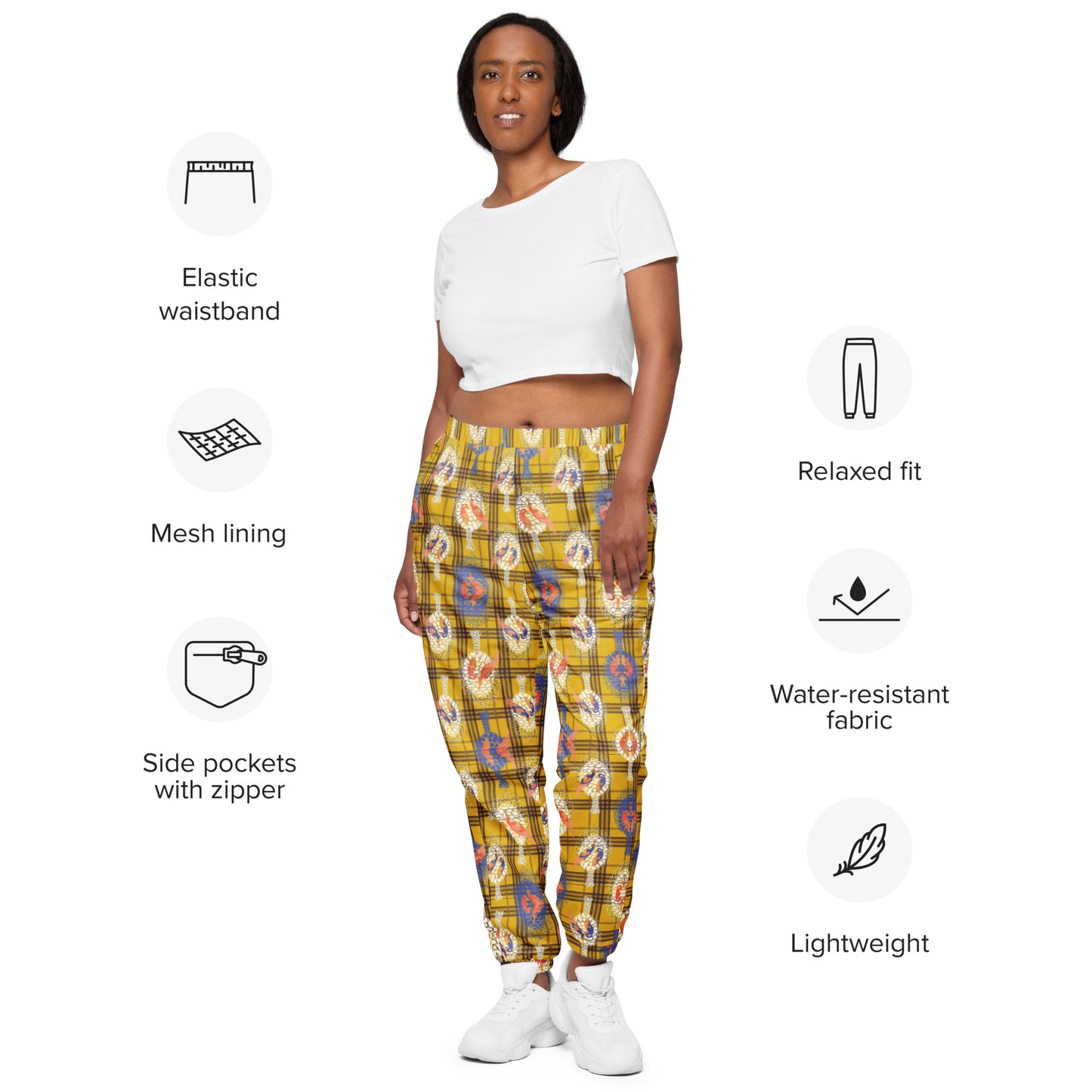 Modern Throwback Plaid Unisex track pants