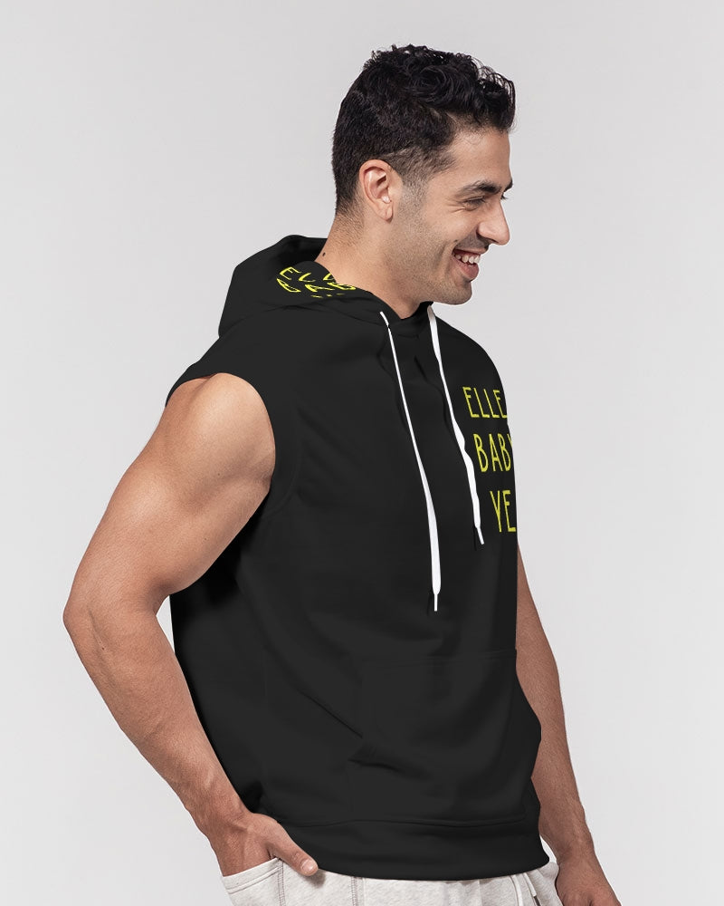 Black 300 Men's All-Over Print Heavyweight Sleeveless Hoodie