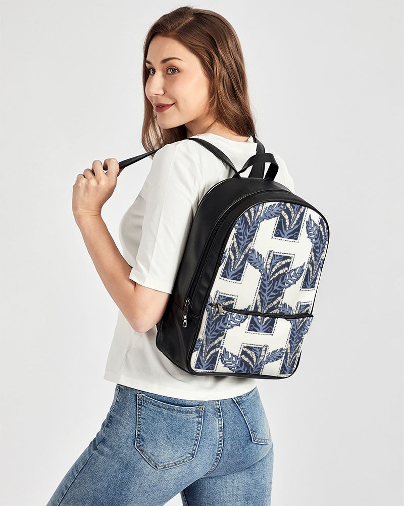 Heron-istic Classic Faux Leather Backpack