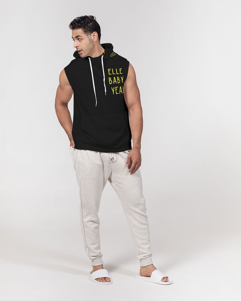 Black 300 Men's All-Over Print Heavyweight Sleeveless Hoodie