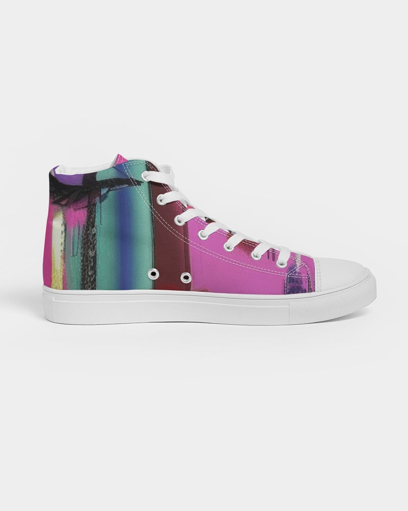 Glam Face hi res Women's Hightop Canvas Shoe