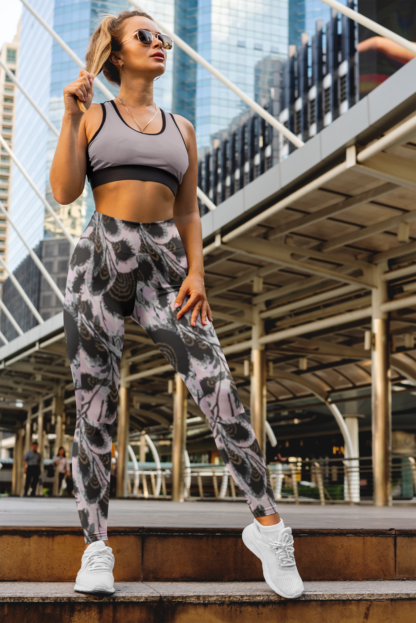 Wild Rosa Women’s High-Rise Leggings-Cloud-Like