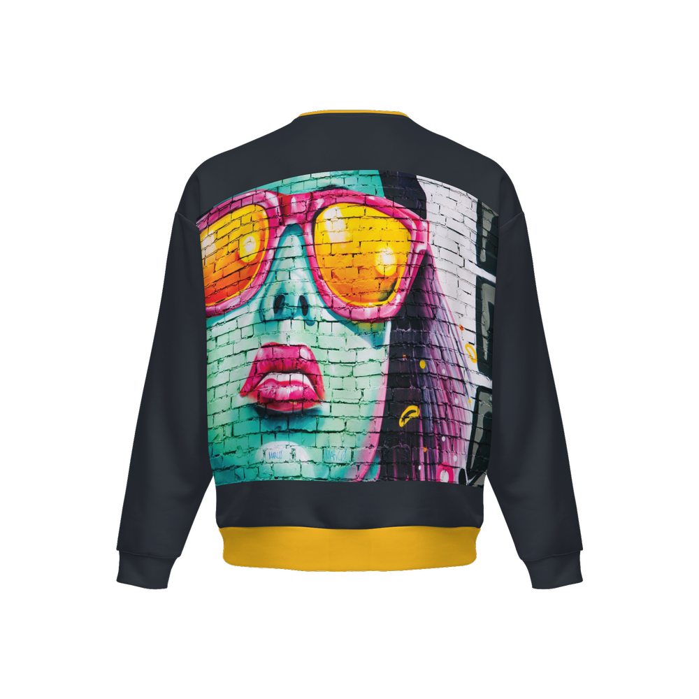 Woman Incognito Relaxed Fit Sweatshirt With Front Patch-Super Heavy 375g