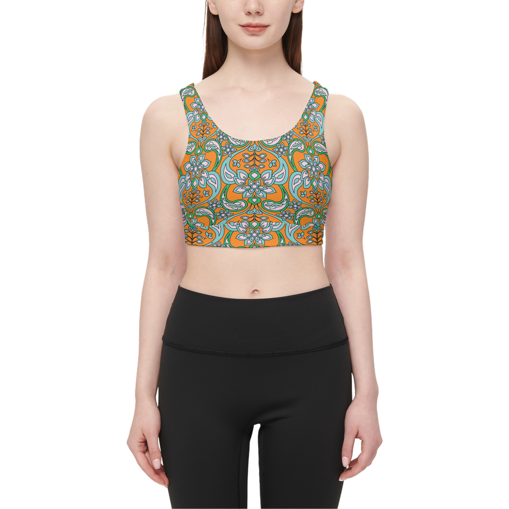 Madeleine Racerback Sports Bra-Butter Soft Texture