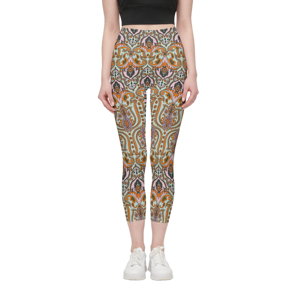 Damasc Women’s High-Rise Leggings-Cloud-Like