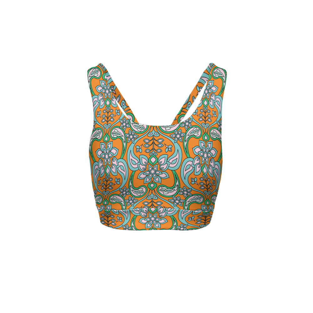 Madeleine Racerback Sports Bra-Butter Soft Texture