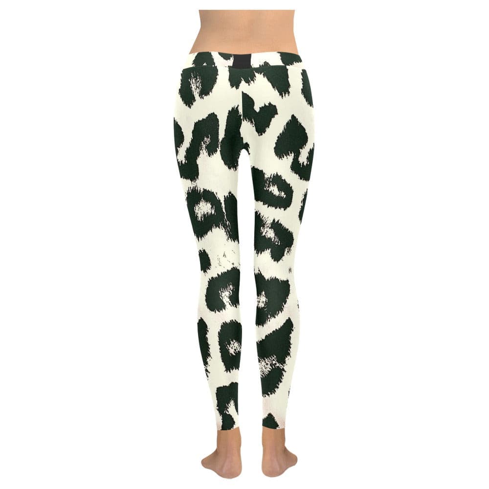 Snow Leopard Low Rise Leggings (Invisible Stitch)
