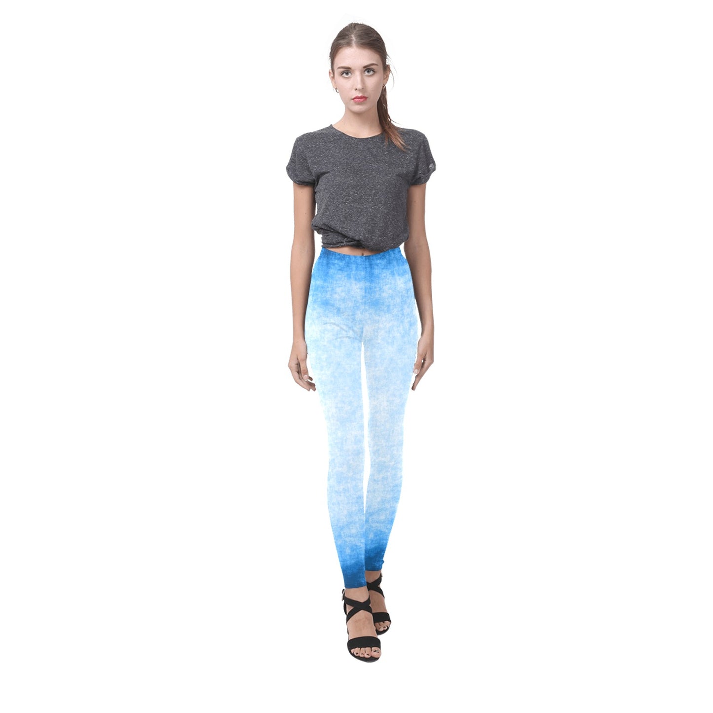 Blu Grunge-Paperwhite Leggings