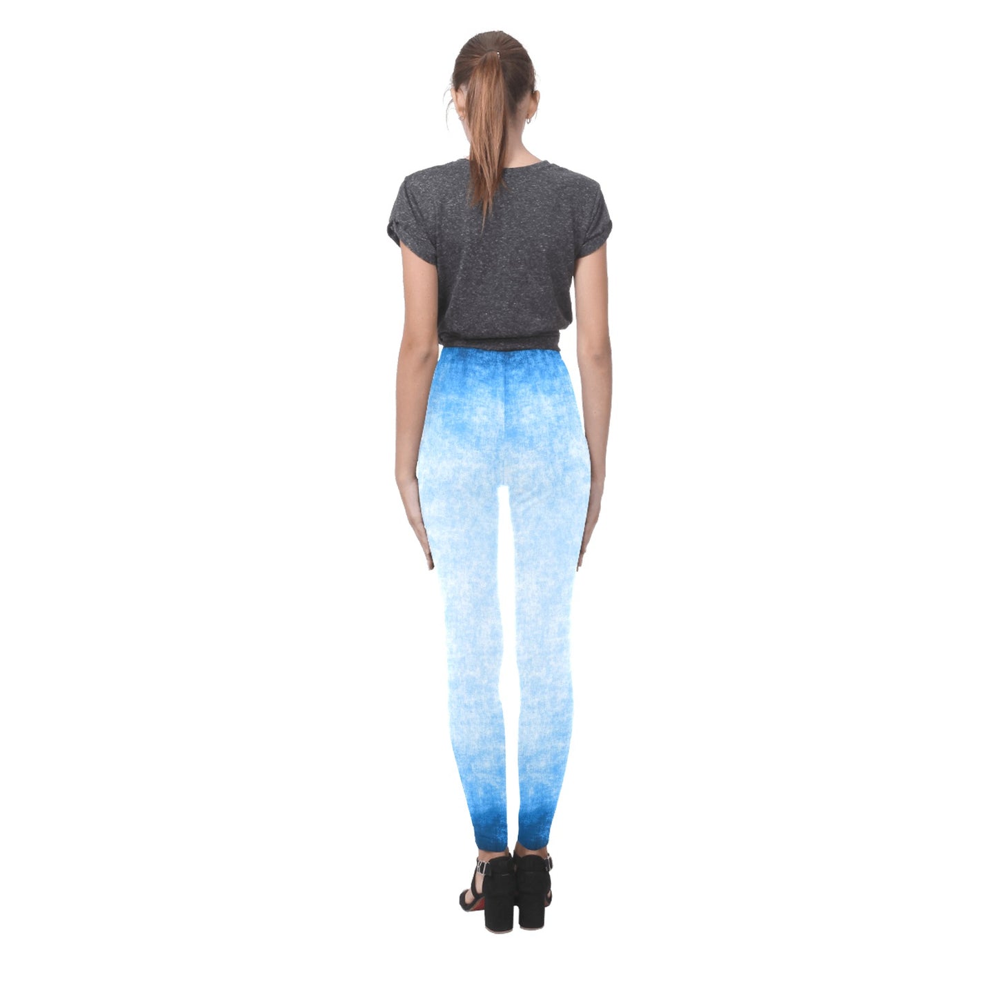 Blu Grunge-Paperwhite Leggings