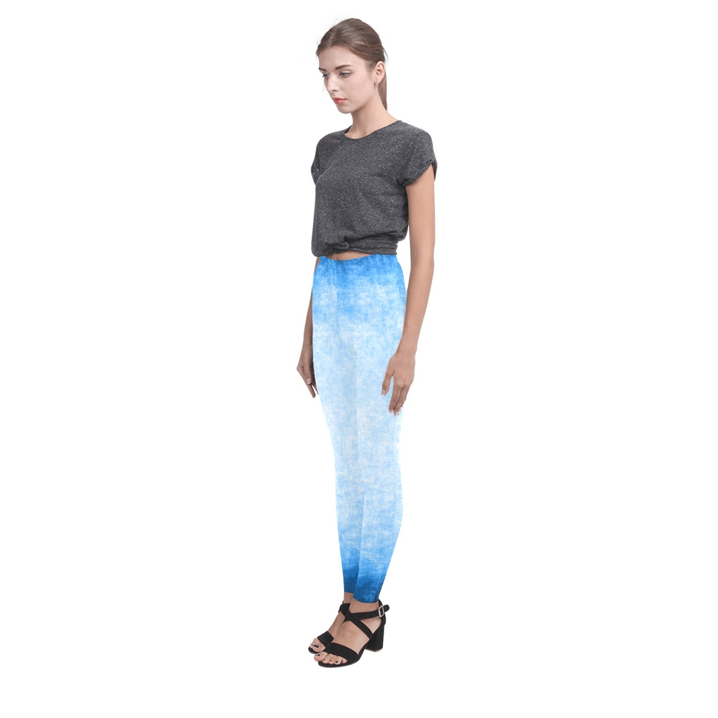 Blu Grunge-Paperwhite Leggings