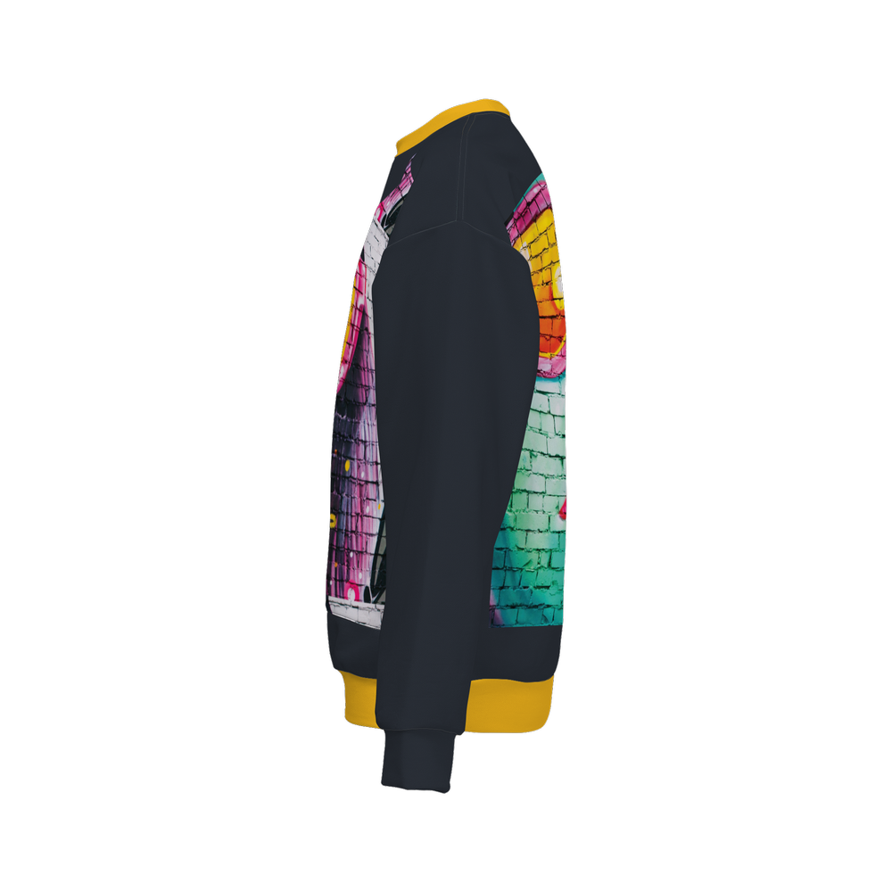 Woman Incognito Relaxed Fit Sweatshirt With Front Patch-Super Heavy 375g