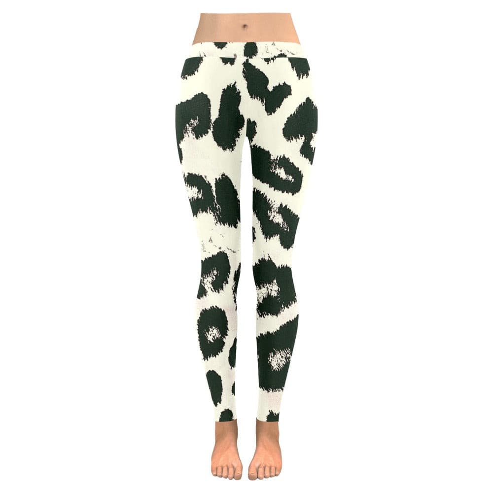 Snow Leopard Low Rise Leggings (Invisible Stitch)