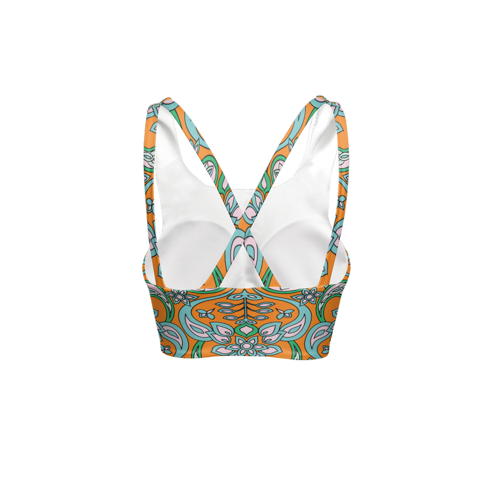 Madeleine Racerback Sports Bra-Butter Soft Texture