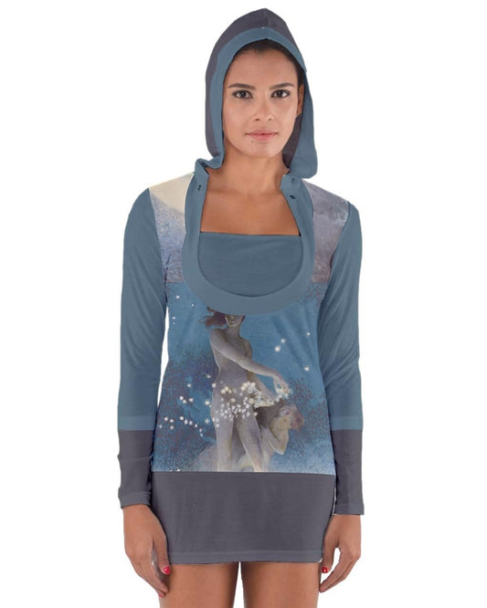 Spring Scattering Stars-1927-by-edwin-blashfield Long Sleeve Hooded T-shirt