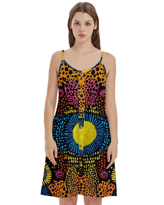 Panimal Women's Spaghetti Strap Pullover Cami Dress