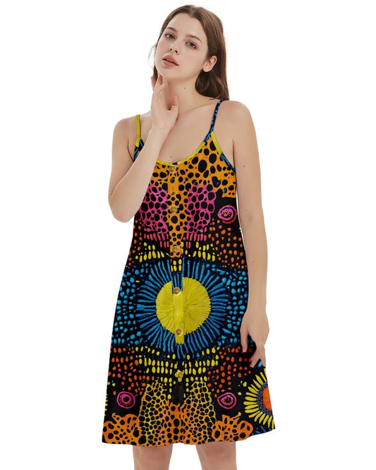 Panimal Women's Spaghetti Strap Pullover Cami Dress