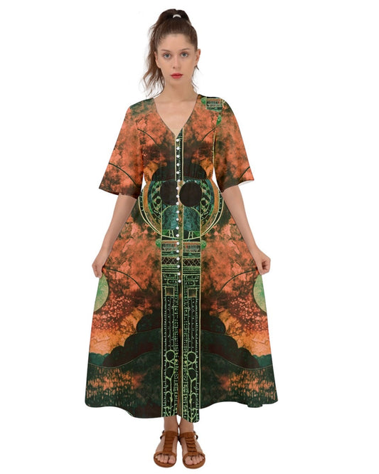 Karolina Kimono Sleeve Boho Dress