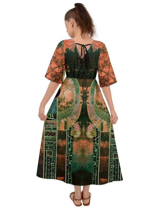 Karolina Kimono Sleeve Boho Dress