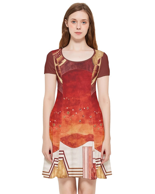 Block Party / Sunset and Camden Inside Out Cap Sleeve Dress