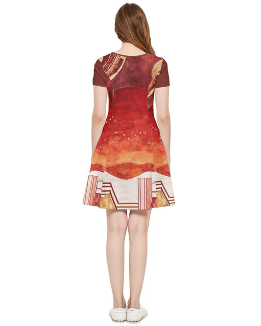 Block Party / Sunset and Camden Inside Out Cap Sleeve Dress