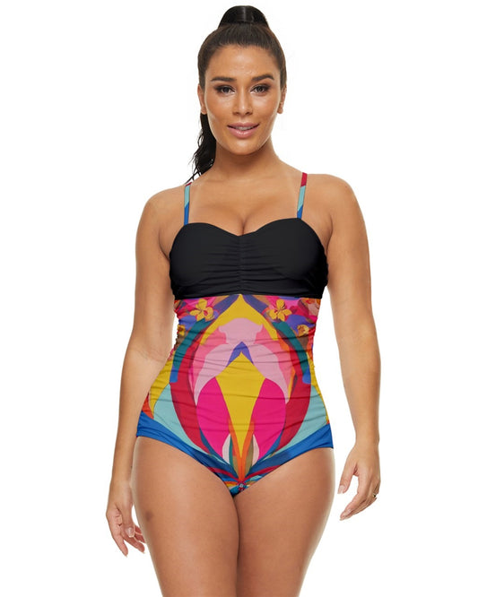 Six-eight Retro Full Coverage Swimsuit