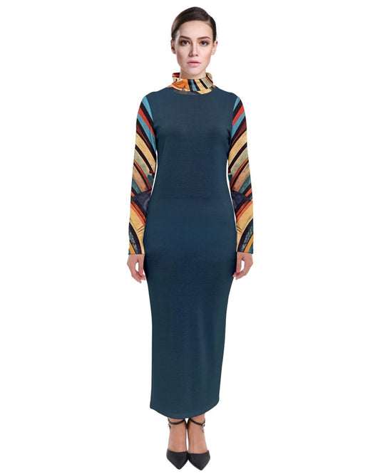 Cult Color Turtleneck Maxi Dress