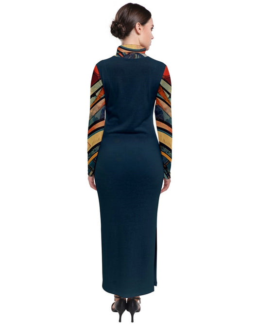Cult Color Turtleneck Maxi Dress